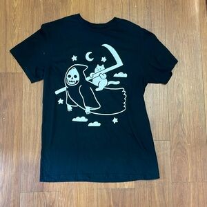 Kitty riding death t shirt